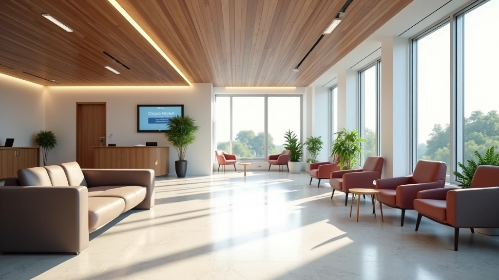 Reception area with welcoming furniture and professional design